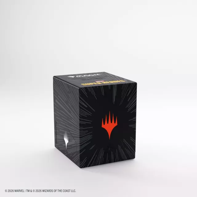 Krabička na karty Gamegenic - Marvel Super Heroes - Bastion 100+ XL Comic Burst Black - MTG: Marvel Super Heroes