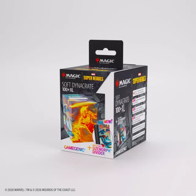 Krabička na karty Gamegenic - Marvel Super Heroes - Soft Dynacrate 100+ XL Sideloading The Fantastic Four Unleashed