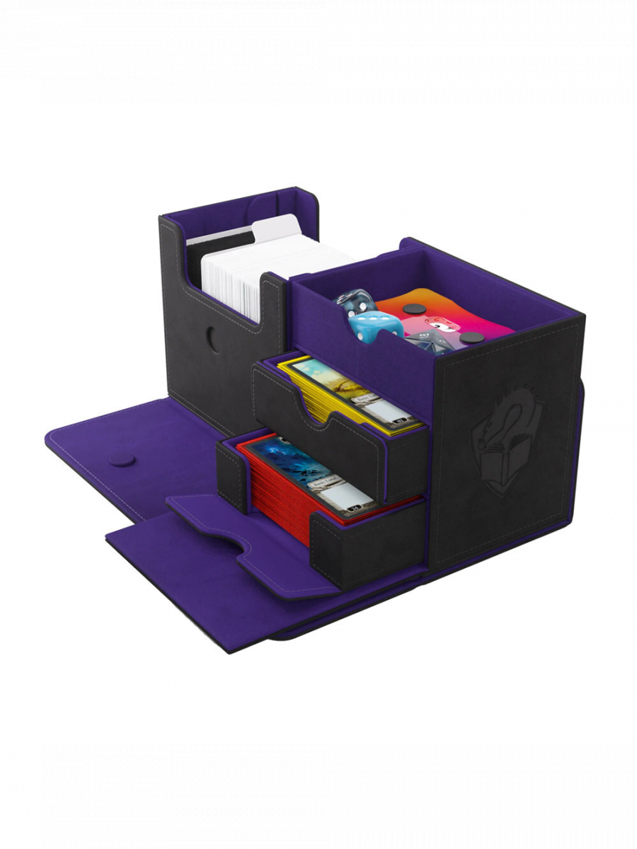 Blackfire Krabička na karty Gamegenic - The Academic 133+ XL Convertible Black/Purple