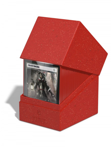 Krabička na karty Ultimate Guard - Boulder Deck Case Return to Earth Red (133+)