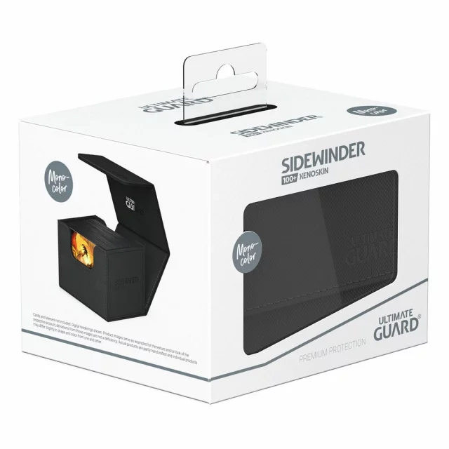Krabička na karty Ultimate Guard - Sidewinder 100+ XenoSkin Monocolor Black