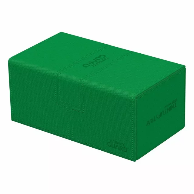 Krabička na karty Ultimate Guard - Twin FlipNTray Deck Case 200+ Standard Size XenoSkin Green