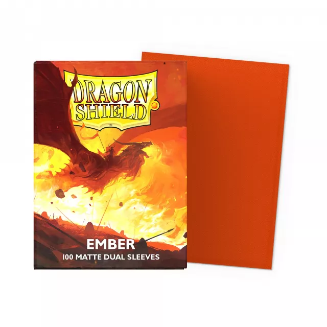 Ochranné obaly na karty Dragon Shield - Matte Dual Sleeves Ember (100 ks)