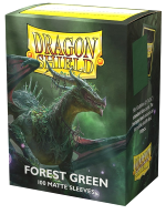 Ochranné obaly na karty Dragon Shield - Standard Sleeves Matte Forest Green (100 ks)
