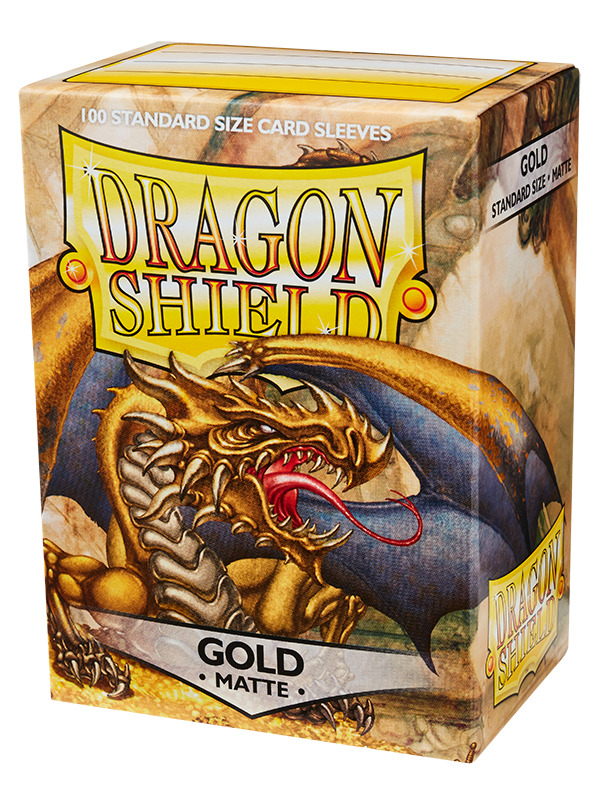 Blackfire Ochranné obaly na karty Dragon Shield - Standard Sleeves Matte Gold (100 ks)