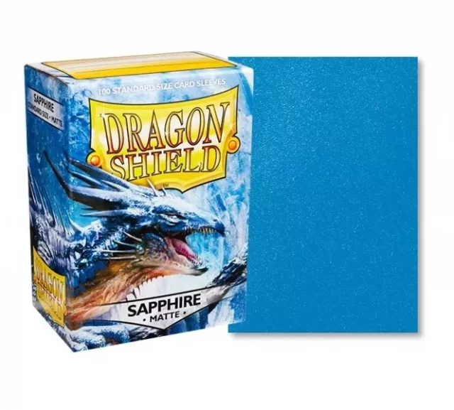 Ochranné obaly na karty Dragon Shield - Standard Sleeves Matte Sapphire (100 ks)