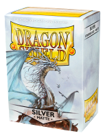 Ochranné obaly na karty Dragon Shield - Standard Sleeves Matte Silver (100 ks)