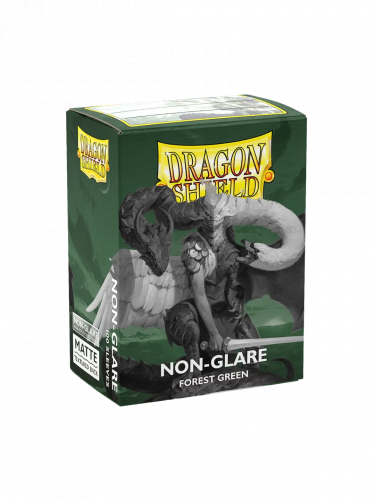 Ochranné obaly na karty Dragon Shield - Standard Sleeves Non-Glare Matte Forest Green (100 ks)