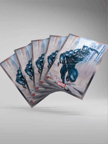 Ochranné obaly na karty Gamegenic - Marvel Super Heroes - Premium Double Sleeving Black Panter (105ks)