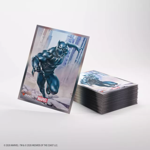 Ochranné obaly na karty Gamegenic - Marvel Super Heroes - Premium Double Sleeving Black Panter (105ks) - Magic The Gathering