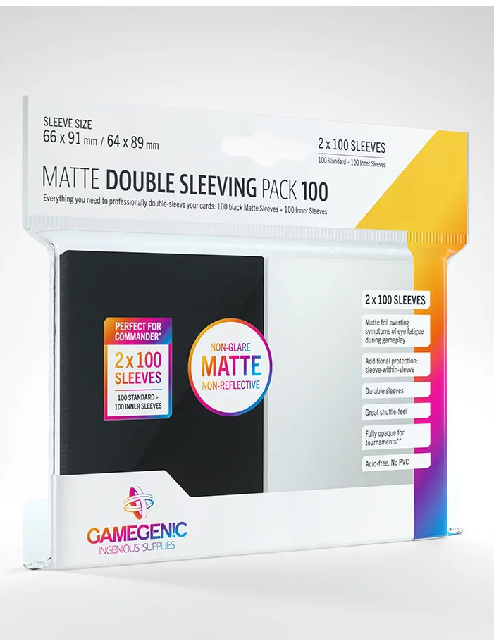 Blackfire Ochranné obaly na karty Gamegenic - Matte Double Sleeving Pack (2x 100 ks)