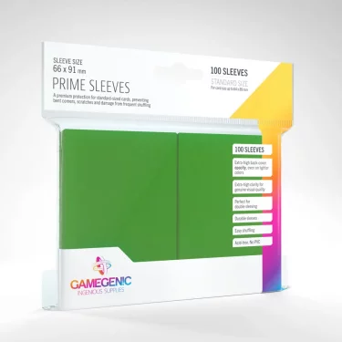 Ochranné obaly na karty Gamegenic - Prime Sleeves Green (100 ks)