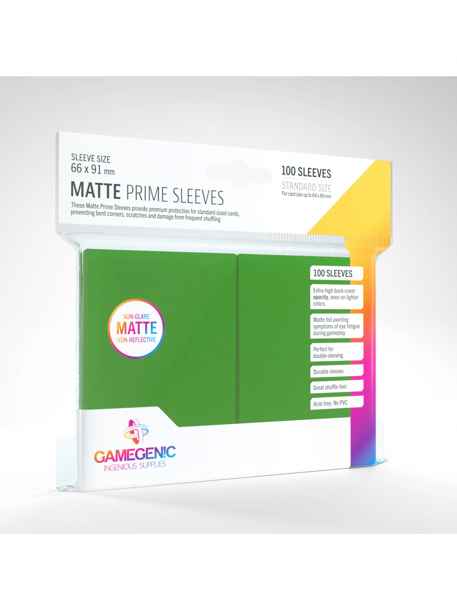 Blackfire Ochranné obaly na karty Gamegenic - Prime Sleeves Matte Green (100 ks)