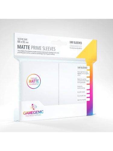 Ochranné obaly na karty Gamegenic - Prime Sleeves Matte White (100 ks)