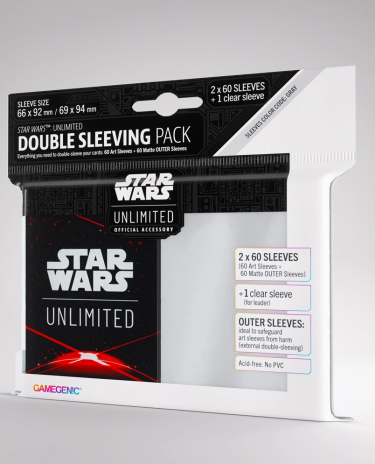 Ochranné obaly na karty Gamegenic - Star Wars: Unlimited Art Double Sleeving Pack Space Red (2x 60 ks)