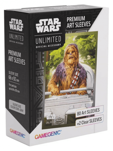 Ochranné obaly na karty Gamegenic - Star Wars: Unlimited Art Sleeves: Chewbacca (80 ks)