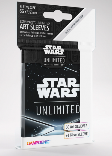 Ochranné obaly na karty Gamegenic - Star Wars: Unlimited Art Sleeves Logo Black (61 ks)