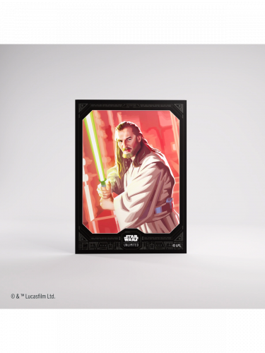 Ochranné obaly na karty Gamegenic - Star Wars: Unlimited Art Sleeves Qui-Gon Jinn (62 ks)