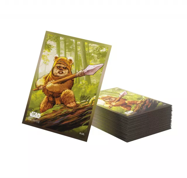 Ochranné obaly na karty Gamegenic - Star Wars: Unlimited Art Sleeves: Wicket (80 ks)