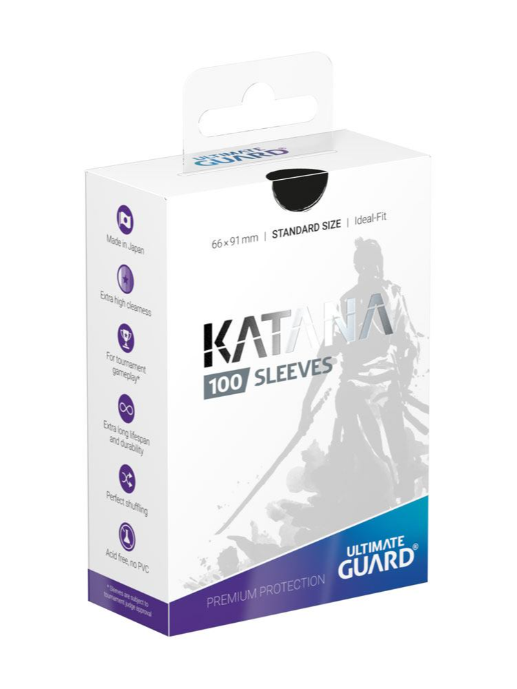 Heo GmbH Ochranné obaly na karty Ultimate Guard - Katana Sleeves Standard Size Black (100 ks)