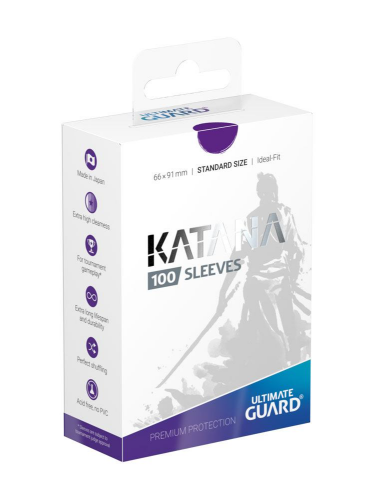 Ochranné obaly na karty Ultimate Guard - Katana Sleeves Standard Size Purple (100 ks)