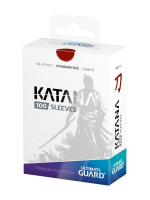 Ochranné obaly na karty Ultimate Guard - Katana Sleeves Standard Size Red (100 ks)