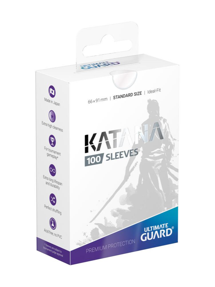 Heo GmbH Ochranné obaly na karty Ultimate Guard - Katana Sleeves Standard Size Transparent (100 ks)