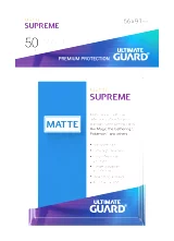 Ochranné obaly na karty Ultimate Guard - Supreme UX Sleeves Standard Matte Blue (50 ks)