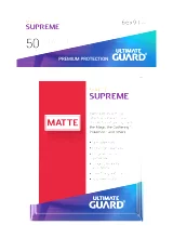Ochranné obaly na karty Ultimate Guard - Supreme UX Sleeves Standard Matte Red (50 ks)