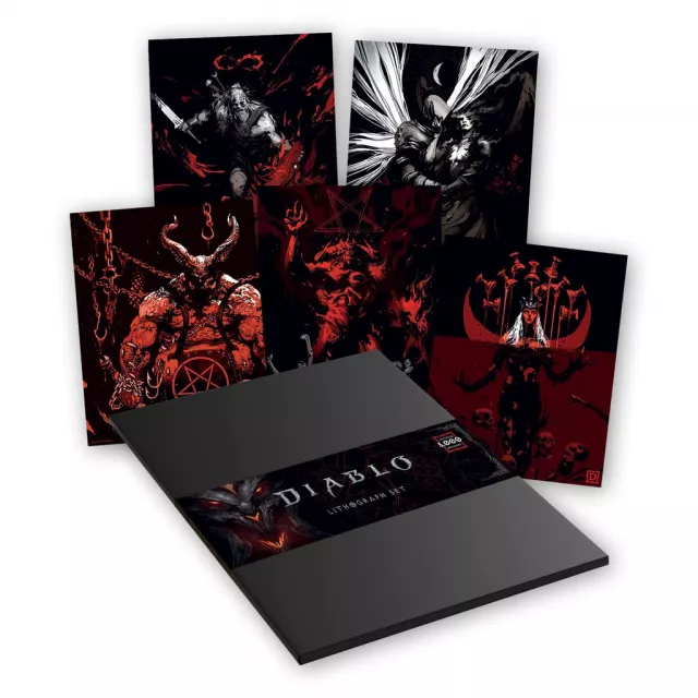 Litografie Diablo - Premium Art Set (5 ks) - Plakát