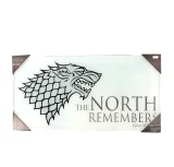 Skleněný plakát Game of Thrones - The North Remembers