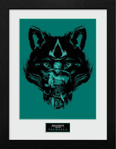 Zarámovaný plakát Assassins Creed: Valhalla - Wolf