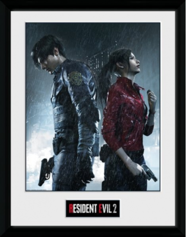 Zarámovaný plakát Resident Evil 2 - Keyart