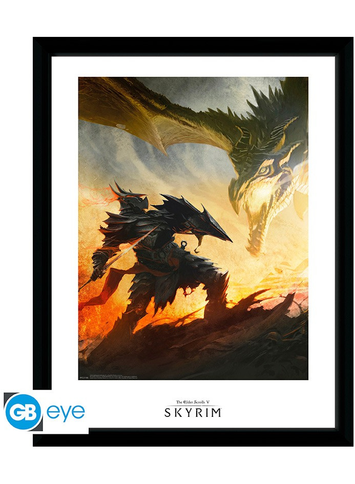 ABYstyle Zarámovaný plakát The Elder Scrolls V: Skyrim - Daedric Armor