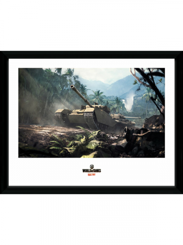 Zarámovaný plakát World of Tanks - Forest Tank