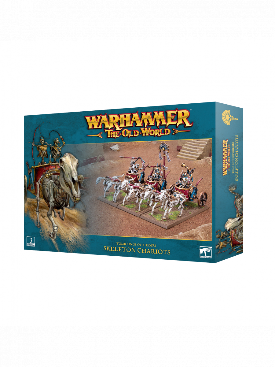 Games-Workshop Warhammer The Old World - Tomb Kings of Khemri - Skeleton Chariots (3 figurky)