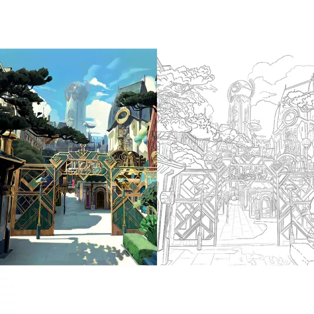 Omalovánky pro dospělé Arcane: The Official Colouring Book ENG - Kniha