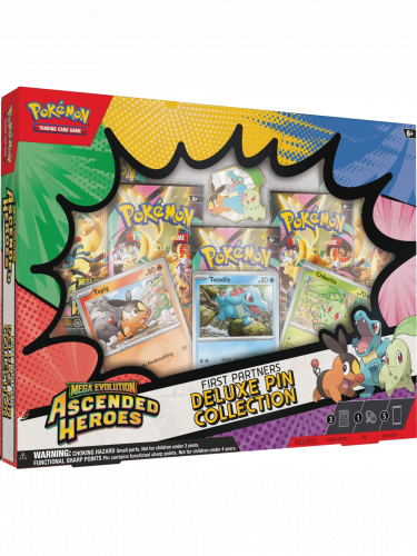 Karetní hra Pokémon TCG: Mega Evolution - Ascended Heroes First Partners Deluxe Pin Collection