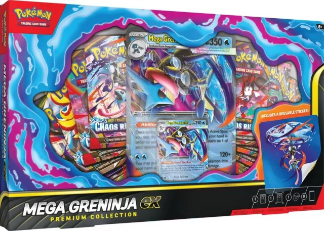 Karetní hra Pokémon TCG - Mega Greninja ex Premium Collection - Sběratelská karetní hra TCG