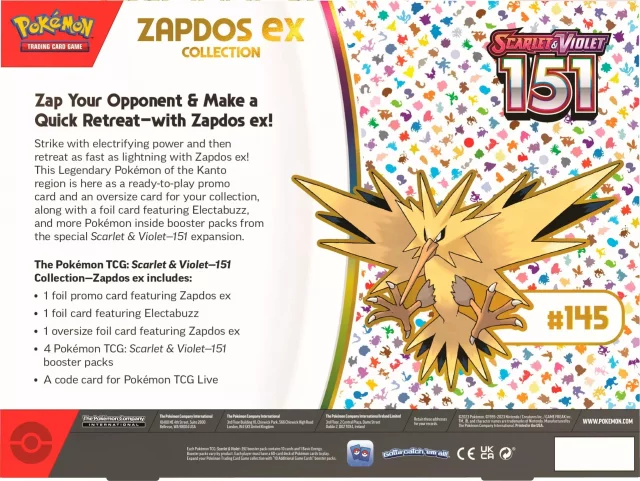 Karetní hra Pokémon TCG: Scarlet & Violet 151 - Zapdos ex Collection