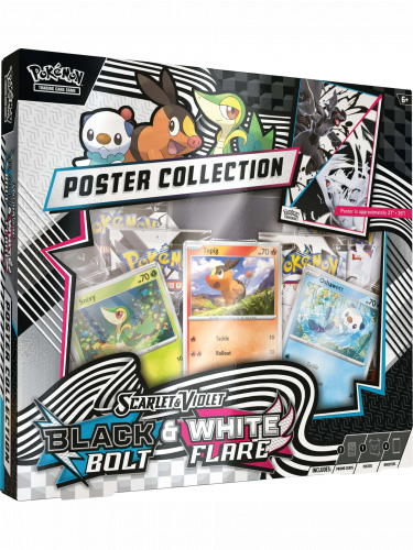 Karetní hra Pokémon TCG: Scarlet & Violet - Black Bolt & White Flare - Unova Poster Collection
