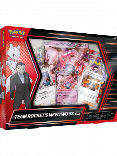 Karetní hra Pokémon TCG: Scarlet & Violet ex Box - Team Rocket’s Mewtwo (poškozený obal)