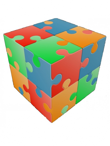 kostka V-cube Fun- jigsaw 2x2 (PC)