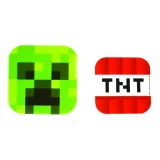 Krabičky na svačinu Minecraft - Creeper + TNT