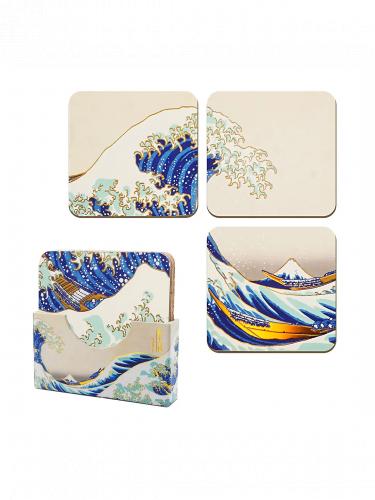 Podtácky Hokusai Katsushika - The Great Wave (4 ks)