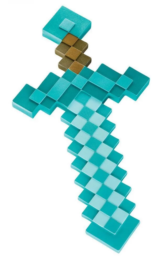 Replika zbraně Minecraft - Diamond Sword (50 cm)