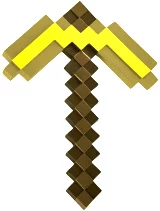 Replika zbraně Minecraft - Gold Pickaxe (50 cm)