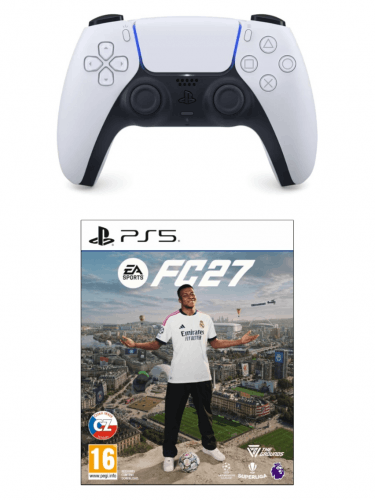 Výhodný set Ovladač DualSense - Bílý + EA SPORTS FC 27 (PS5)