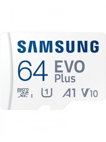 Paměťová karta Samsung micro SDXC 64GB EVO Plus + SD adaptér (SWITCH)