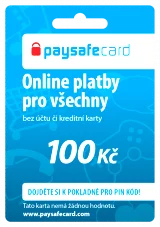 Paysafecard - 100 Kč (PC)